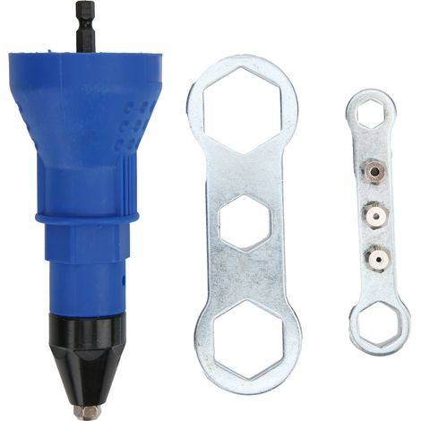 Adaptateur de perçage pour riveteuse, jeu d'embouts de pistolet à riveter, accessoires d'outil électrique (1/5)