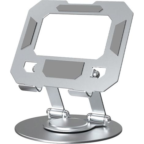 Support pour tablette - 360°Système de levage et de pliage rotatif - Argent (1/5)