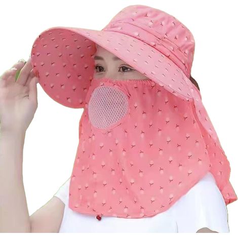 Chapeau De Soleil - Protection Uvf 50 Et Bord Large - Pour Pêche Jardinage Randonnée - 1 Pièce