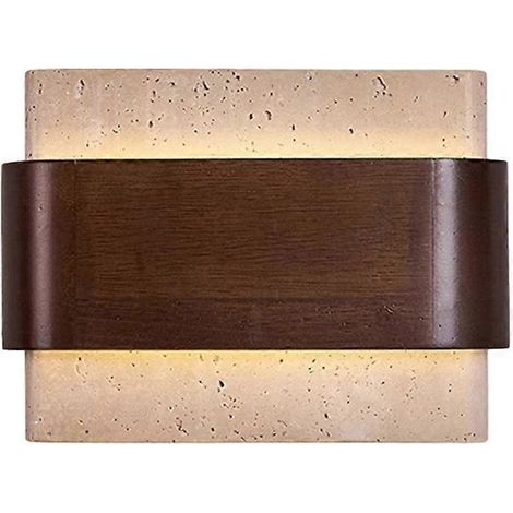 Applique murale LED à éclairage indirect (haut et bas) pour éclairage de couloir, escalier ou pièce en pierre (1/5)