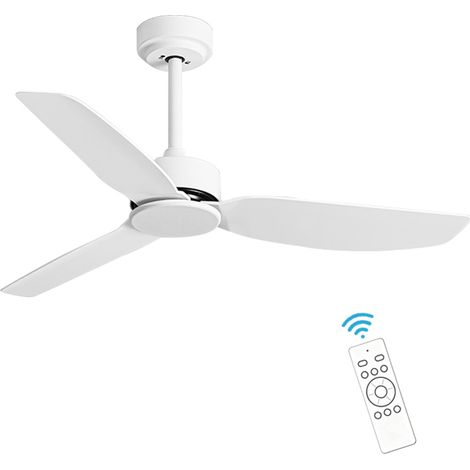 Ceiling Fan Without Light 3 Blades, Remote Control Fan with 6 Speeds, Reverse Rotation and Timer, Modern Home Ceiling Fan (1/5)