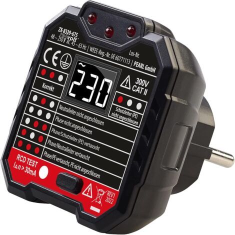 Testeur RCD de Prises 48 V à 250 V - Vérification Sécurisée, Détection Rapide des Fuites Électriques (1/5)