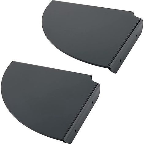 Étagères d'angle flottantes murales en acrylique, étagère de douche quart de quart, étagères d'angle suspendues murales D (1/4)