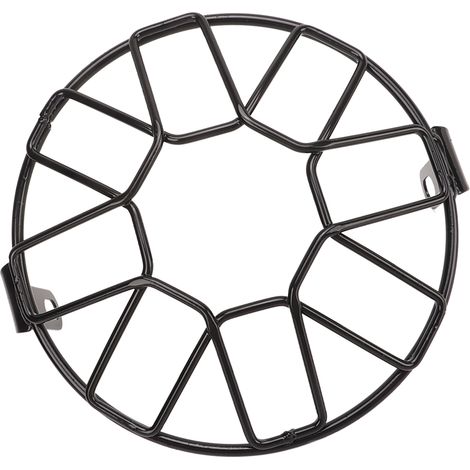 Grille de protection phare moto universelle 16.5cm, double croisillon, maille métallique pour motocyclette (1/5)