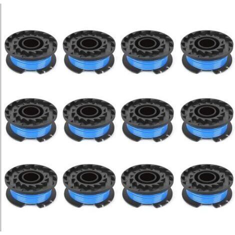 Accessoires de Tondeuse à Gazon Compatible avec Greenworks Bobine de Fil 4.9M et 12PCS de Fil de Coupe pour Tonte Écologique