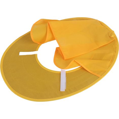 Casque de sécurité à bande réfléchissante avec protection solaire pour le visage et la nuque. Protection solaire intégrée. (1/5)