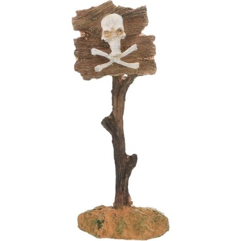 Aquariumdekoration - Schambereich-Skulptur aus Kunstharz, Betta-Aquariumornament (Skelett, klein) (1/2)