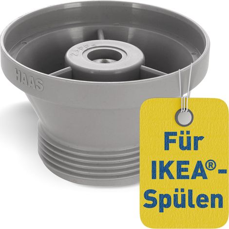 HAAS OHA Adapter für IkeaSpülen 1 1/2, grau