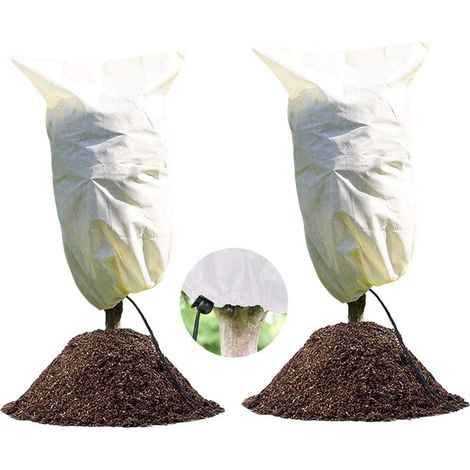 2 Pack Hivernage Plante, Housse Hivernage Plante, Protection Plantes, 80 x 60 cm Housse d’Hivernage (1/4)