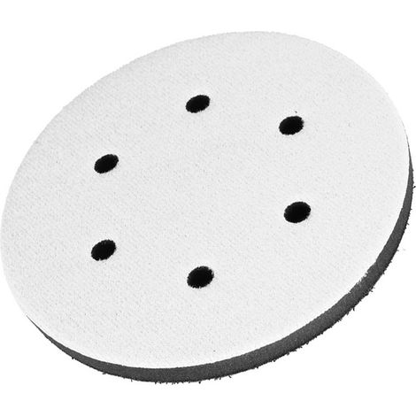 Weicher Polierschwamm mit 150 mm Durchmesser zwischen den Schleifpads (6 Löcher) (1/5)