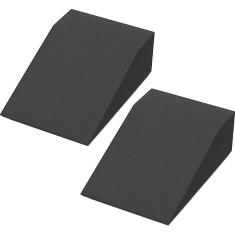 Confezione da 2 cunei antiscivolo professionali per squat per sollevamento talloni, allungamento polpacci, flessioni in equilibrio, supporto per polsi per yoga, pilates, blocco per squat lift (1/4)