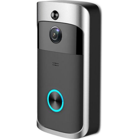 Video Intelligence Wireless Doorbell, Motion Detector, HD Camera, Android and IOS Compatible, Night Vision, Doorbell Receiver, 3 Batteries Included