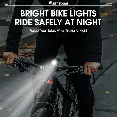 Feu de vélo lumineux en alliage d'aluminium, 500 lumens, Rechargeable par USB, étanche, lampe de sécurité pour Cycle de route (1/5)