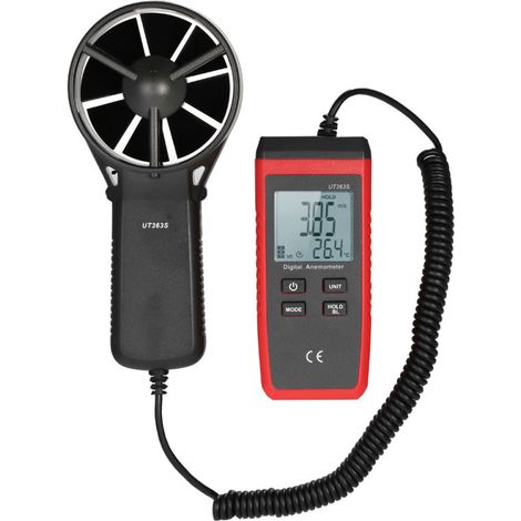 UT363S Mini-LCD-Digitalanemometer, Handwindmesser, Luftgeschwindigkeits- und Temperaturmessgerät (1/5)