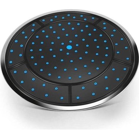 1Pcs Douche Actionnée Par Pluie de Forme Ronde En Plastique 25Cm Accessoires Cabine Buse Tête Toit Dessus La Chambre (1/5)