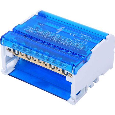 411 Boîte de Distribution de Bornier Rail Din 4 Niveaux Monophasé pour L'électrotechnique (1/5)