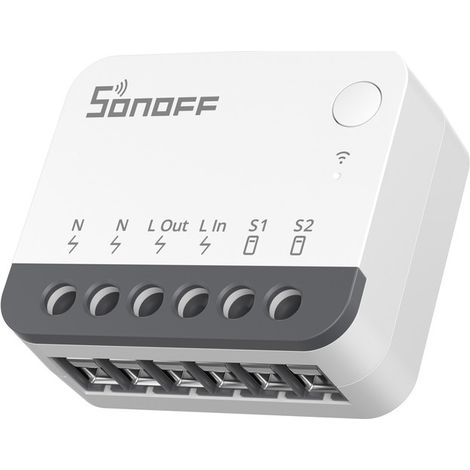 SONOFF ZBMINIR2 Zigbee interrupteur Intelligent,Amplificateur de signal Zigbee,Fonctionne Avec Alexa & Google Home,NéCessite Une Passerelle Zigbee, NéCessite Un Fil Neutre(2 Pack) (1/5)