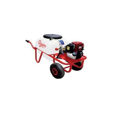 Pulvérisateur thermique brouette 35 cc 1,6 CV – Cuve 50 Litres – Pression 30 Bars – Débit 8 L/mn – Tuyau 10 m pour usage intensif (1/2)