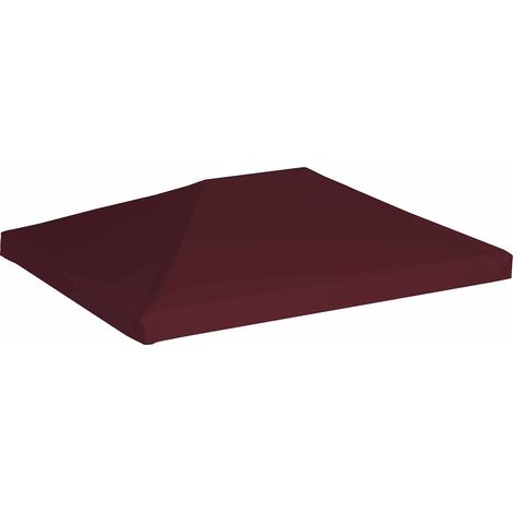 Pavillondach 310 g / m² 3x4 m Weinrot vidaXL