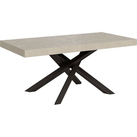 Tavolo Allungabile 200-304x90x77 cm Volantis Premium Cashmere Telaio Antracite (1/5)