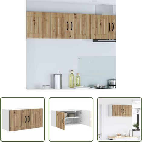 Holzschrank -  Küchenschrank Artisan-Eiche 80 x 31 x 40 cm Holzwerkstoff (1/5)
