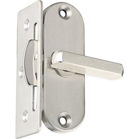 verrou à charnière à 90 degrés pour porte coulissante, verrou à crochet en aluminium et bois pour portes et fenêtres, verrou de grange, verrou de maison (1/5)