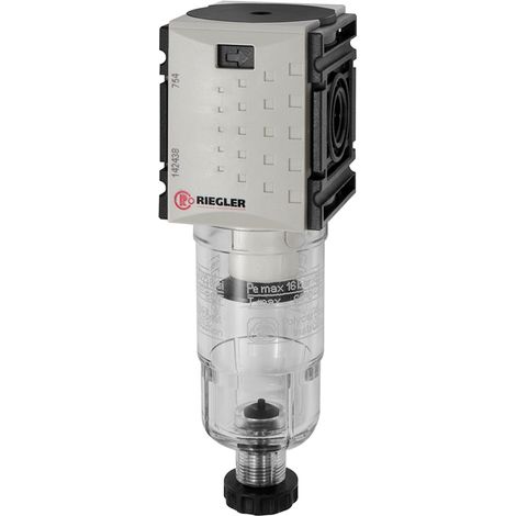 Riegler Filter »FUTURA-mini« mit PC-Behälter, 5 µm, BG 0, G 1/4, HA (1/4)