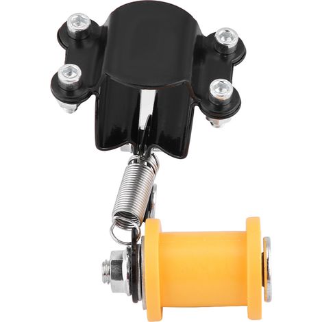 Tendeur de chaîne à boulon pour moto, accessoire universel de réglage, galet en acier, outil de modification, noir, pièce détachée ajustable (1/5)