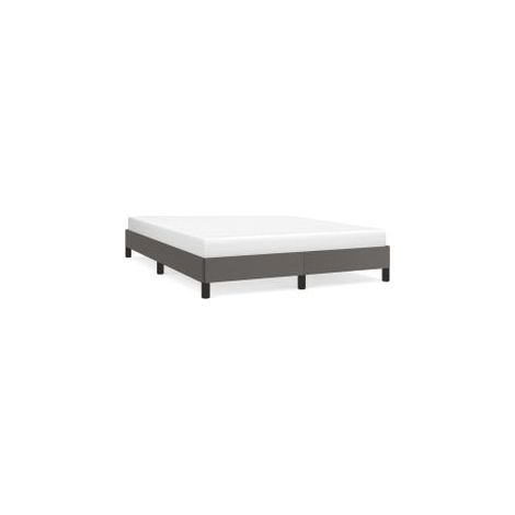 Cadre de lit Gris 140x190 Similicuir (1/5)