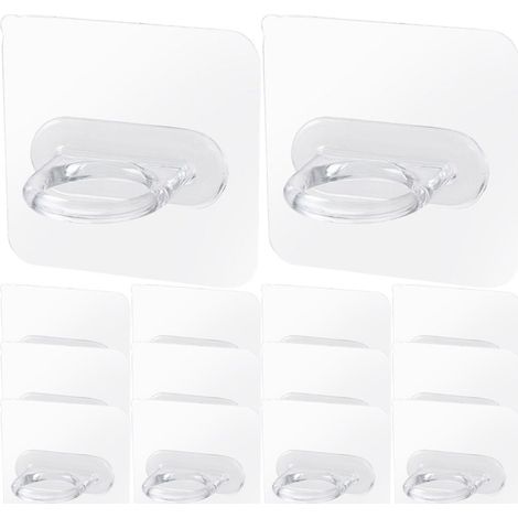 30 ganci decorativi trasparenti da parete per cucine e bagni