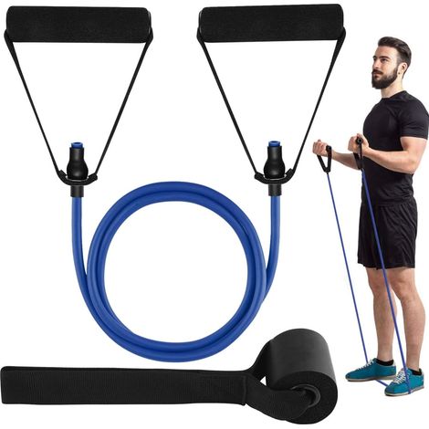 Bandes De Résistance Avec Poignées - Pour Rééducation Physique Et Entraînement À La Résistance - 1 Pièce (1/5)