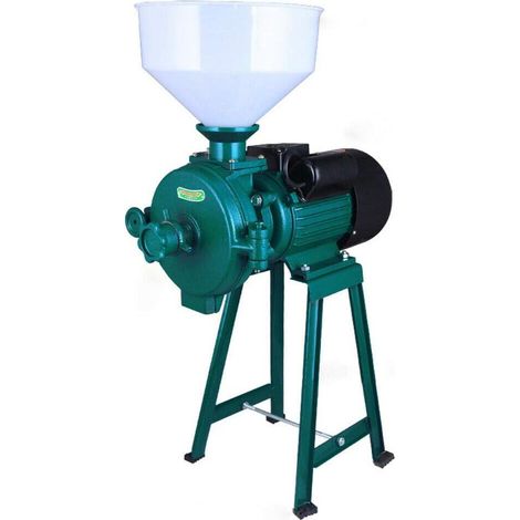Gojoy – Broyeur à céréales électrique 2200W 220V – Mouture fine pour maïs, riz, blé – Moteur puissant 1400RPM – Matériaux robustes en fonte et acier