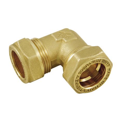 RACCORDO CURVO DOPPIO INOX-RAME COBRASUN- DN 16 x 18- TIEMM- pezzi 1