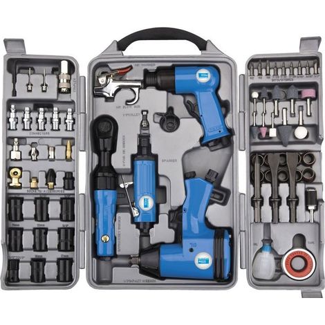 Güde Druckluftgeräte-Set 71 tlg 8 bar Schlagschrauber Ratsche Meißelhammer
