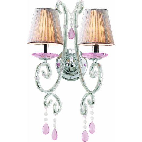 Wandleuchte Configni, dimmbar, Fassung, Silber (1/3)