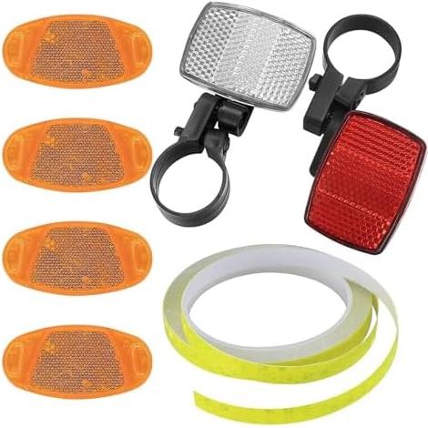 7 Stück Fahrrad Reflektoren, Speichenreflektoren Fahrrad StVZO zugelassen Speichenreflektor und Lichtclip Teiliges Katzenaugen Fahrrad für Rennrad MTB E-Bike Kinder Fahrrad (1/5)