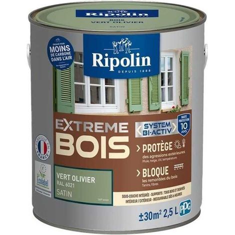Ripolin Holzschutzfarbe Außen Grün Olivier RAL 6021 (1/3)