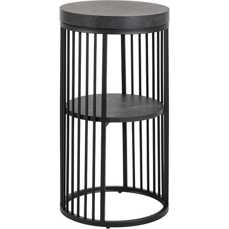Strington table de nuit 1 étagère noire. (1/5)