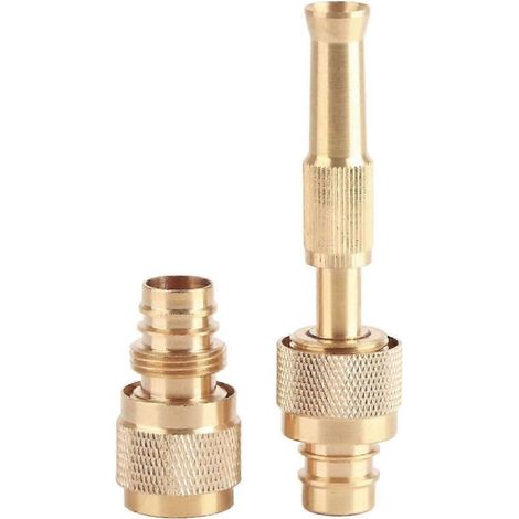 High Pressure Brass Hose Nozzle Integrated Quick Connect Gun Interface Set 2025 (1/3)