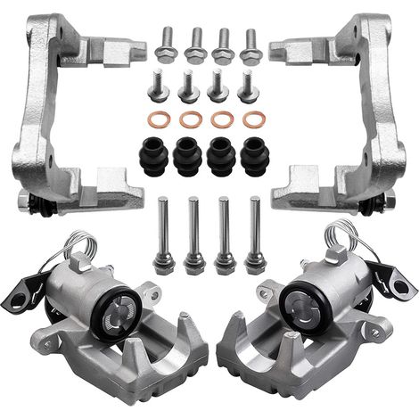 2x Bremssattelhalter Bremssattel hinten links rechts for Audi A3 VW Golf 4 Seat 6Q0615425A 1J0615424 2X Bremssattelhalter + 2X TRÄGER 098473106 (1/5)