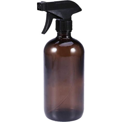 Flacons pulvérisateurs en verre brun avec gâchette pour huiles essentielles, lot de 2, 500 ml, rechargeables (1/4)