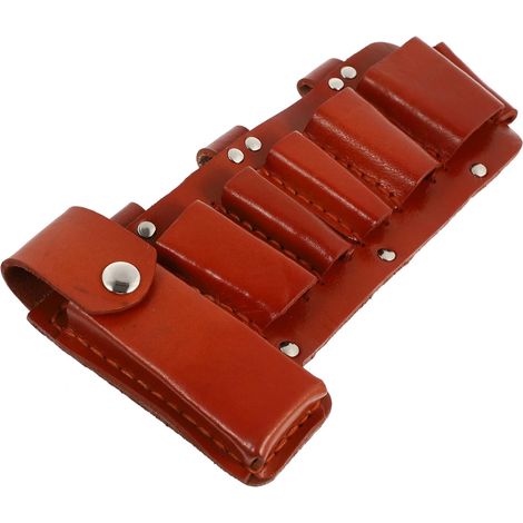 Pochette à Outils D’électricien en Cuir, Sacoche de Ceinture Multifonction Organisation des Outils, Plusieurs Poches, 1 Pièce, Adaptée aux Plombiers et Charpentiers (1/5)