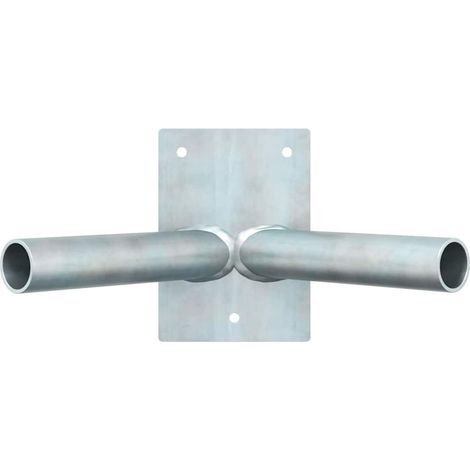 Support de Drapeau Argenté 11,5 x 7,5 x 0,2 cm Acier