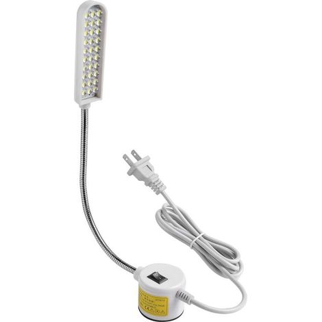 LED Sewing Machine Light, 360° Flexible Gooseneck, 30 LED Chips, Energy Saving Up to 90%, Magnetic Base (1/5)