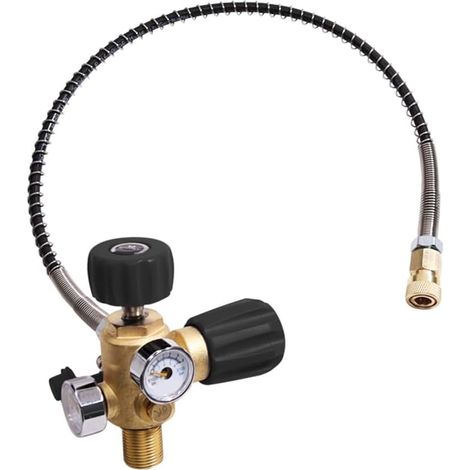 Adaptateur de valve DIN PCP pour réservoir d'air PCP avec jauge , 5/8-18UNF (1/5)