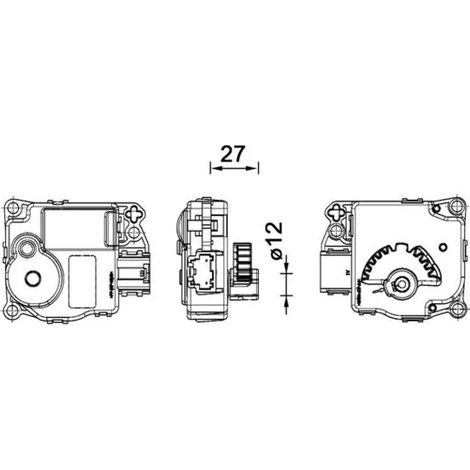 Élément d'ajustage, clapet de mélange MAHLE AA 59 000P FORD 1751888 1805092