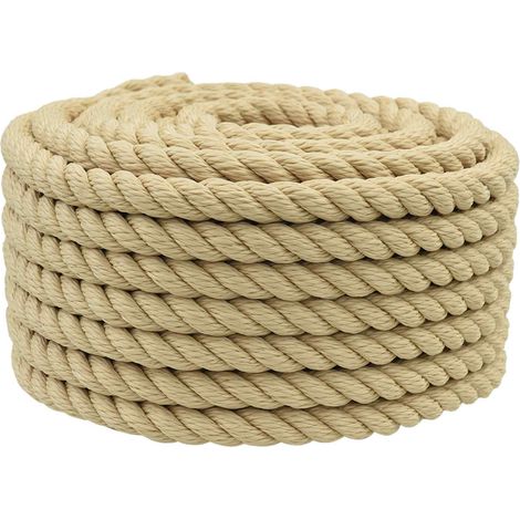 Corde de bateau 50 m 1.8 Naturel PP (1/5)