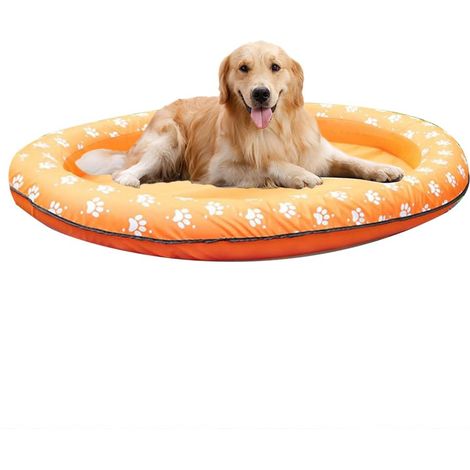 Bateau gonflable pour chien - Jouet de plage pour animal de compagnie - 140 x 96 cm (1/5)