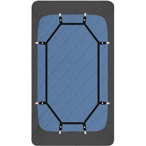 Sheet Holder Straps - Heavy Duty Gripper Clips - Reinforced Parachute Cord - 360 Degree Bed Sheet Tightener - Strongest & Effective Bed Sheet Extender - Fits All