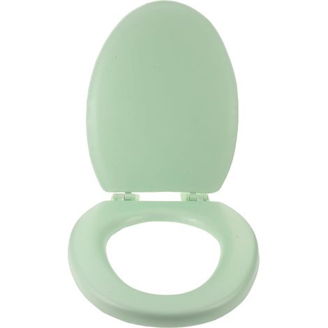 Abattant de toilette à fermeture amortie - Couvercle silencieux à fermeture lente avec charnières à dégagement rapide - Antidérapant et facile à nettoyer, installation par le haut ou (1/4)